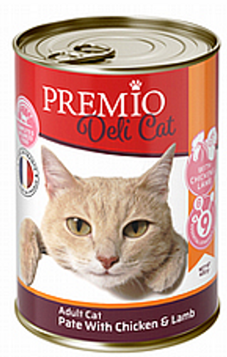 פרמיו דלי קט לחתול בוגר פטה עוף וכבש 400 גרם - Premio