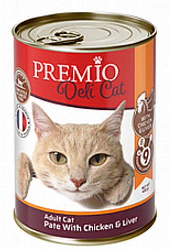 פרמיו דלי קט לחתול בוגר פטה עוף וכבד 400 גרם - Premio