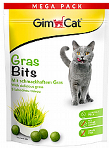 גימקט טבליות עשב גראסבייט לחתולים 425 גרם - GimCat GrasBits Tabs