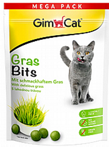 גימקט טבליות עשב גראסבייט לחתולים 425 גרם - GimCat GrasBits Tabs