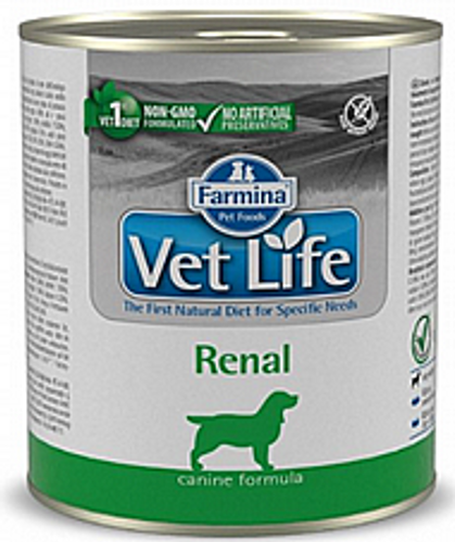 וט לייף שימורי רנאל לכלבים 300 גרם - Farmina Pet Food Vet Life Renal