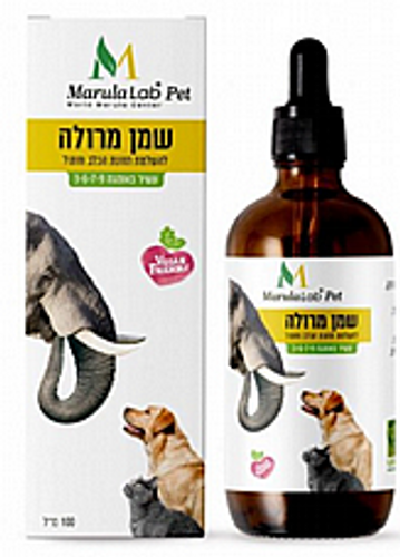 שמן מרולה תוסף תזונה צמחי לכלבים וחתולים 100 מ