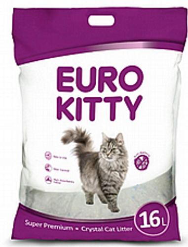 חול קריסטל יורו קיטי 16 ליטר - EURO KITTY