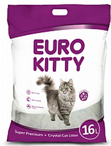 חול קריסטל יורו קיטי 16 ליטר - EURO KITTY
