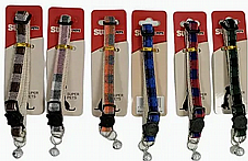 קולר לחתול מעוצב מבית סופר פטס - SUPER PETS - DESIGNED COLLAR FOR CATS