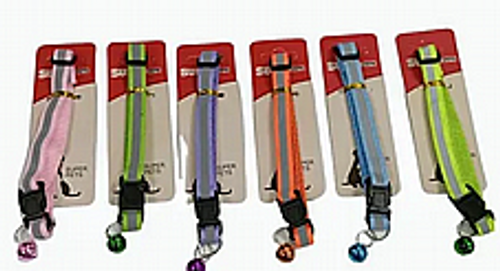 קולר לחתול זוהר בחושך במגוון צבעים - SUPER PETS - GLOW IN THE DARK COLLAR FOR CATS