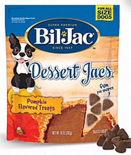 ביל ג’ק חטיף לכלבים דלעת 283 גרם - bil jac Premium Dessert Jacs Pumpkin Flavored Dog Treats