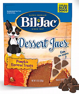 ביל ג’ק חטיף לכלבים דלעת 283 גרם - bil jac Premium Dessert Jacs Pumpkin Flavored Dog Treats