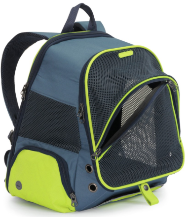 מנשא תיק גב דו גווני לכלבים וחתולים - Two-tone carrier backpack