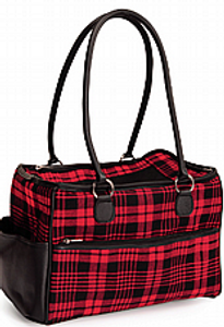 תיק נשיאה בדוגמת טרטן עם ידיות - Camon Tartan pattern carrier bag with handles
