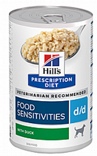 מזון רפואי הילס D/D רגישות למזון לכלבים 370 - Hill's Prescription Diet D/D Food Sensitivities Duck&Rice