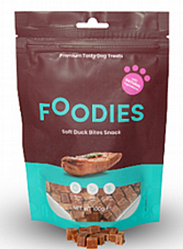 חטיף פודיס נגיסי ברווז 100 גרם - Foodies Duck Dices Snack