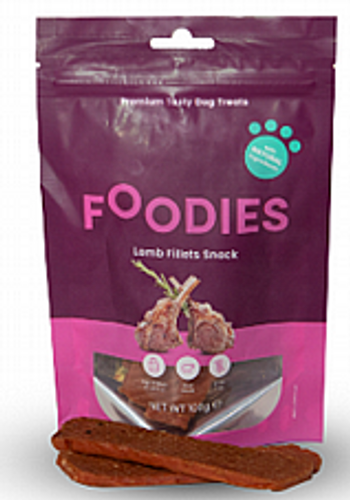 חטיף פודיס פילה כבש 100 גרם - Foodies Lamb Fillets Snack