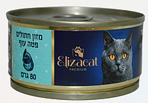 מעדן אליזקט פטה עוף לחתולים 80 גרם - ElizaCat