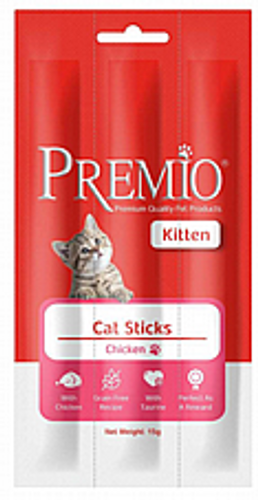 חטיף פרמיו סטיק עוף לחתלתול 15 גרם - Premio Cat Sticks