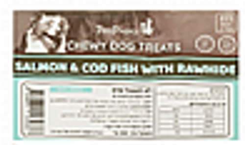 מקלוני באפלו עטופים בסלמון ודג קוד 500 גרם - Salmon & Cod Fish With Rawhide