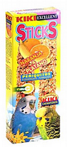 קיקי מקלות דבש תפוז בננה לתוכונים - Kiki Sticks Orange And Banana For Budgerigars