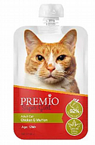 פרמיו מחית בשר עוף וכבש לחתול בוגר 90 גרם - Premio