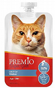 פרמיו מחית בשר עוף לחתול בוגר 90 גרם - Premio
