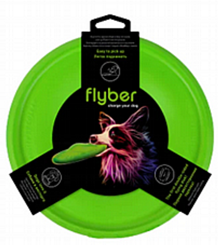 צלחת מעופפת דו צדדית לכלבים פלייבר - Flyber Flying Disc Dog Toy