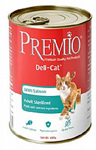 שימורי פרמיו לחתול פטה סטרילייז סלמון 400 גרם - Premio