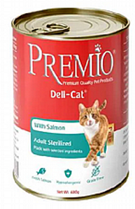 שימורי פרמיו לחתול פטה סטרילייז סלמון 400 גרם - Premio
