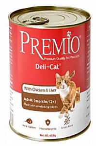 שימורי פרמיו לחתול פטה עוף וכבד 400 גרם - Premio
