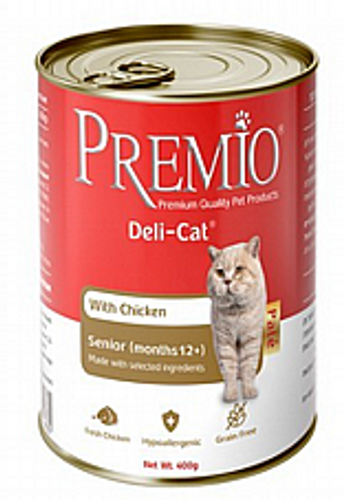 שימורי פרמיו לחתול מבוגר פטה עוף 400 גרם - Premio