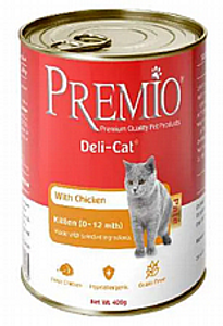 שימורי פרמיו לגורי חתול פטה עוף 400 גרם - Premio