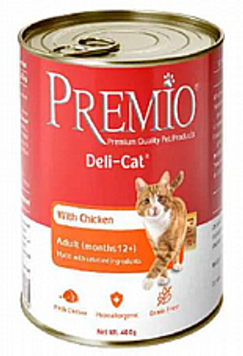שימורי פרמיו לחתול פטה עוף 400 גרם - Premio
