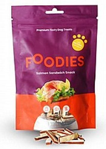 חטיף פודיס סנדוויץ סלמון 100 גרם - Foodies Salmon Sandwich Snack
