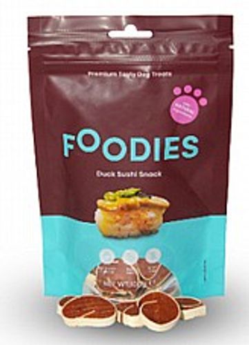 חטיף פודיס סושי ברווז 100 גרם - Foodies Duck Sushi Snack