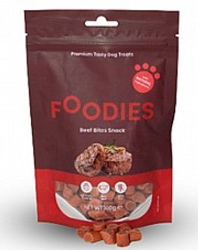 חטיף פודיס נגיסי בקר 100 גרם - Foodies Beef Bites Snack