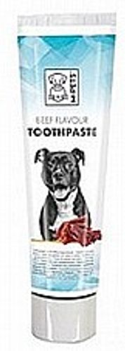 אמפט משחת שיניים מארז בטעם בקר 100 גרם - M-PETS Toothpaste Beef Flavor