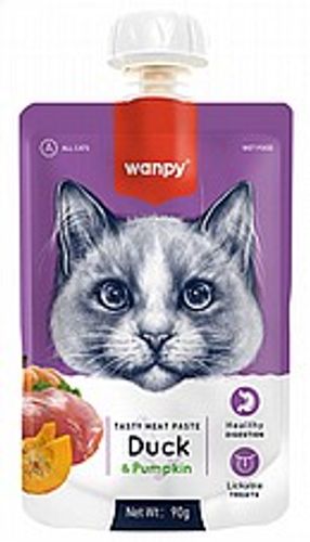 וונפי מחית ברווז ודלעת לחתול 90 גרם - Wanpy tasty meat paste
