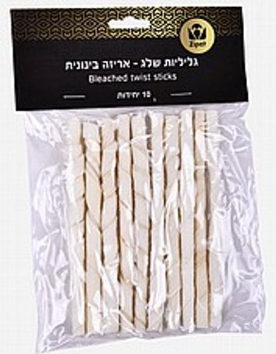חטיף לכלב גליליות שלג עור בקר