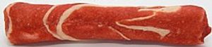 חטיף לכלבים רול בקר עטוף בשר בקר ודג קוד 15 ס"מ - snow beef wrapped rolls pets project