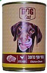 שימורי דוגאיט נתחי עוף ברוטב לכלבים 400 גרם - DogEat Chicken