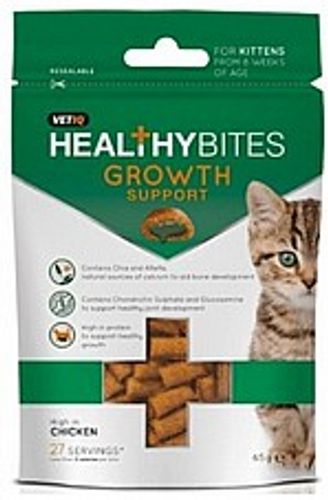חטיף בריאות לגורי חתולים תמיכה בגדילה - M&C Healthy Bites Growth Support