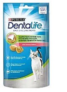 חטיף לחתול דנטלייף סלמון 40 גרם - Purina Dentalife Daily oral care Salmon