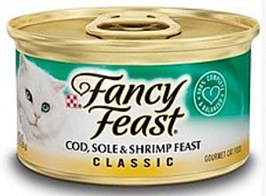 פנסי פיסט מעדן פטה קוד סול ושרימפס 85 גרם - Fancy Feast