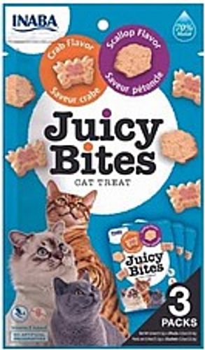חטיף אינאבה ג'וסי בייטס סרטנים וצדפות 55 גרם - Inaba Juicy Bites crab and scallop flavor