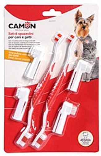 ערכה דנטלית לניקוי שיניים לכלבים וחתולים -  Toothbrushes set for cats and dogs