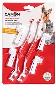 ערכה דנטלית לניקוי שיניים לכלבים וחתולים -  Toothbrushes set for cats and dogs