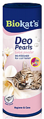 ביו קט ריח טלק מנטרל ריח לארגזי צרכים 700 גרם - Biokat’s Deo Pearls Baby Powder