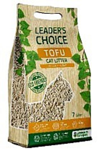 מצע חול חתולים טופו מתגבש טבעי 7 ליטר - Leader's Choice Cat Litter