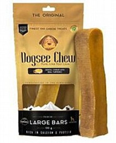 חטויף לכלב עצם חלב יאק גדולה 130 גרם -  Dogsee Chew Turmeric Large Bars