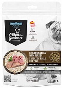 חטיף לכלב טאפס היפואלרגני עוף והודו  150 גרם - Tapas Gourmet Chicken and Turkey snacks