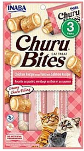 חטיף אינאבה צ'ורו בייטס טונה וסלמון לחתול - Churu Bites Tuna & Salmon
