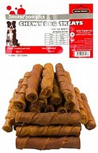 חטיף סיגר עור חזיר 30 יחידות - Smoked Porkhide Rolls